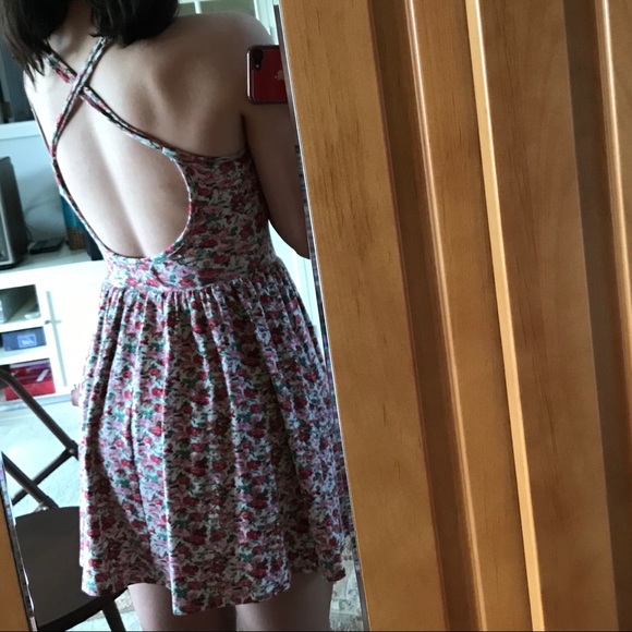 SOLD!! pacsun pink floral skater dress - Picture 7 of 7